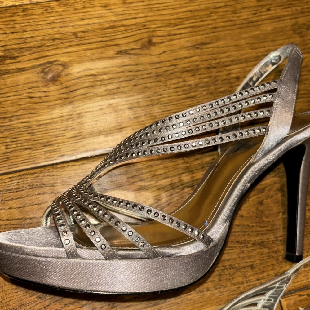 I. Miller Silver Heels